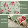 thumbnail image 4 of Exclusivo Mezcla Floral Quilt Set Queen Size, 3-Piece Reversible Quilt Bedding Set with Botanical Pink Flower Pattern, Lightweight and Soft Bedspread Coverlets, 4 of 7