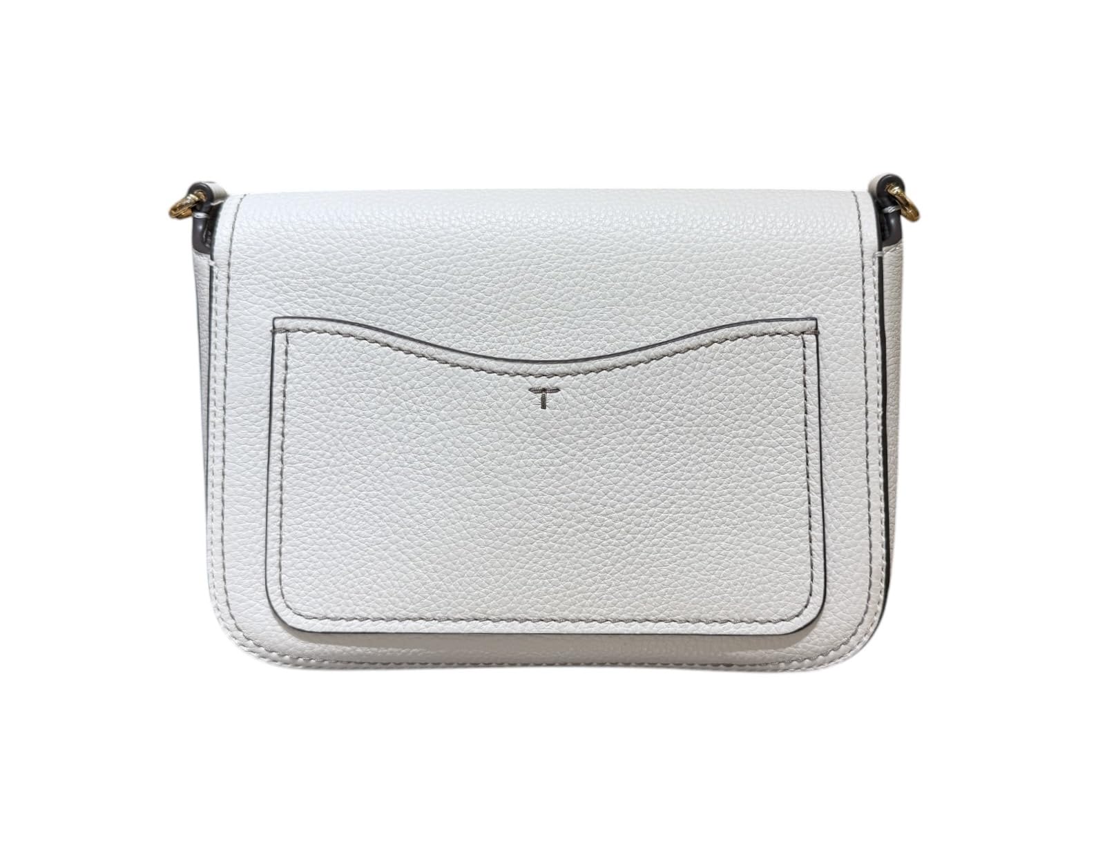Tory Burch Women's Pebbled Leather Thea Flap Crossbody Shoulder Bag (New Ivory)