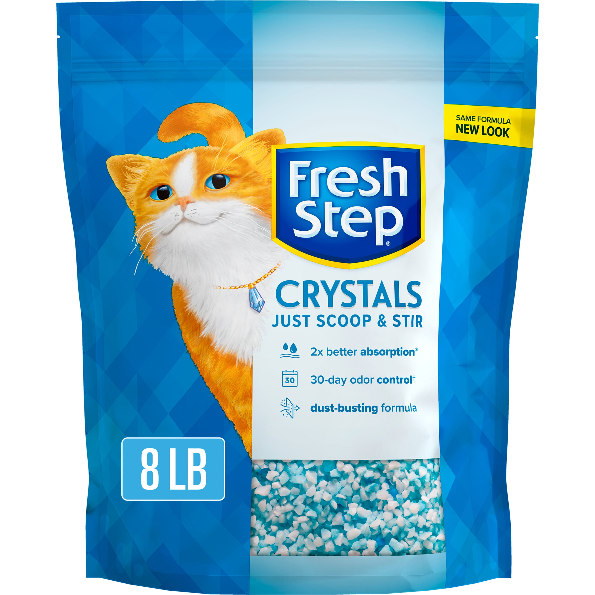 Fresh Step Crystals, Premium Cat Litter, Scented, 8 Pounds