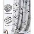 thumbnail image 6 of Vintage Dinosaur Blackout Curtains 45 Inches Long, Kitchen Black Out Window Treatments, Primitive Animals Wildlife Hand-painting Thermal Insulated Lined Drapes for Small Window with Grommet 42"x45", 6 of 8