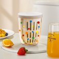 thumbnail image 4 of Portable Fruit Cup High-value Salad Cup With Fork Spoon Picnic Double-layer Draining Fresh-keeping Box, 4 of 6