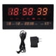 thumbnail image 2 of Reloj Numérico LED, Función Horaria Enchufe De EE. UU. UU. 100-240 V Plug And Play Reloj Despertador LED De Gran Número Sincronización Precisa Seguro Con Pantalla De Temperatura, 2 of 7