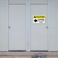 thumbnail image 5 of ADA CENTRAL SIGNS - OSHA Warning Please Use Other Door Sign with Left Arrow - ADA Compliant Digitally Printed Text Wall Sign Fire Safety Evacuation Signs for Warehouse, Work Site - Plastic 14” x 10”, 5 of 7