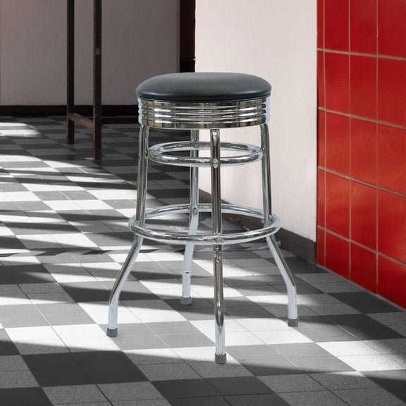 Classic 50's Diner Swivel Bar Stools
