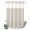Beige, variant on No Hook Shower Curtain, Brown Gray Striped Shower Curtains for Bathroom with See Through Top Window, Modern Boho Stripes Minimalist Waterproof & Washable Bath Curtain Stand Up Stall 36"x72"