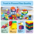 thumbnail image 4 of PicassoTiles Magnetic Brick Tiles Building Block Set, STEM Creative Construction Toy with Socket Spikes, Educational Imaginative Learning Kit, 4 of 10
