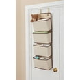thumbnail image 3 of Delta Children 4 Pocket Over The Door Hanging Organizer - 2 Pack, Easy Storage/Organization Solution - Versatile and Accessible in Any Room in the House, Beige, 3 of 4