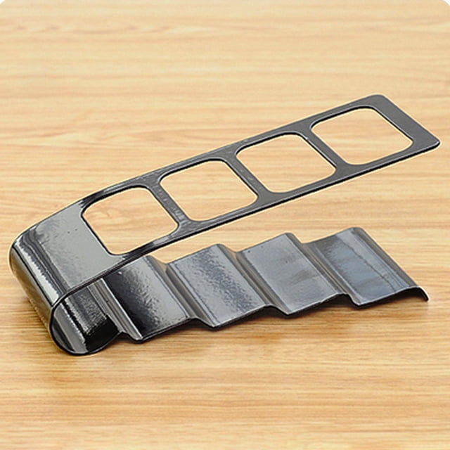 Estante de soporte de almacenamiento de control remoto de 4 compartimentos, Gadgets para el hogar de escritorio Organizador de contenedor de , negro Hugo Estante del sostenedor del soporte