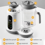 Baby Food Maker, Multifunction Baby Food Processor Chopper Grinder Steamer Puree Blender Mill One Step, with Bottle Warmer, Auto Cooking & Grinding & Touch Control Panel, for Healthy Homemade