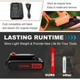 thumbnail image 4 of 3600mAh LBXR20 Battery Replacement for Black and Decker Lithium 20V Battery Max Compatible with Black and Decker 20 Volt Battery LB20 LBX20 LST220 LBXR2020 LB2X4020 Cordless Power Tools, 4 of 8