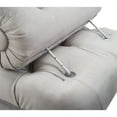 thumbnail image 3 of Lewis Bolster Arm Entryway Bench Opal Grey, 3 of 12