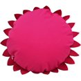 thumbnail image 3 of Sunflower Decorative Throw Pillows, 3D Flower Pillow, Accent Pillow, Sunflower Decorations, Flower-Shaped (17.5" Flower, 16" Pillow with Insert, Fuchsia), 3 of 8