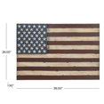 thumbnail image 4 of DecMode Red Metal Indoor Outdoor American Flag Wall Decor, 4 of 14