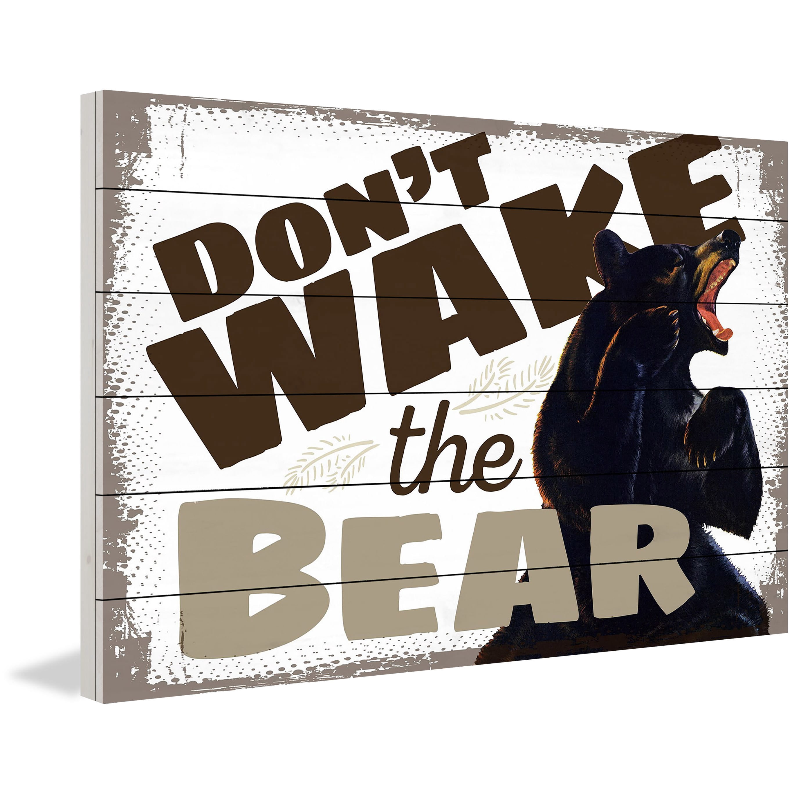 Marmont Hill "Dont Wake" Painting Print on White Wood