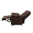 thumbnail image 5 of Manual Recliner Chair with Soft Padded Headrest and Armrest, Soft Living Room Chair Home Theater Lounge Seat, Modern Leisure Recliner Chair for Living Room Office, 33"L x 35"D x 40"H, Brown, 5 of 7
