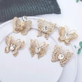 thumbnail image 5 of HOOUN Alloy Rhinestone Butterfly Brooch Fashion All-match Scarf Buckle Clothes Cors:yy-A2, 5 of 9