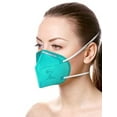 BYD Care NonMedical Disposable N95 Respirator Face Masks, Adult Size, Teal, Box Of 20