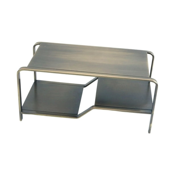 Modelo de muebles 1:6, diseño de mesa de centro, proyectos de bricolaje de Metal, colecciones de manualidades de jardín de hadas, accesorios para casa Bronce