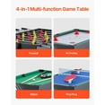 thumbnail image 3 of 4-in-1 Multi-Multi-Function Game Table Set 48" Air Hockey, Pool, Foosball, Ping Pong with Accessories  For Game Room & Office, 3 of 11