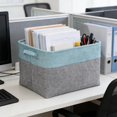 thumbnail image 6 of Foldable Fabric Storage Bin - Large-Capacity Organizer for Clothes/Toys/Gifts, Soft Collapsible Storage Basket for Home Use, Durable Washable Fabric with Reinforced Handles, 15*11*9in, Brown, 6 of 7