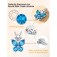 thumbnail image 6 of Bestyle Cute Butterfly Birthstone Necklace for Women, December Pendant Necklace Choker Jewelry Gifts for Mother's Day Birthday Graduation, 6 of 7