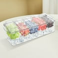 thumbnail image 2 of Grusce Ice Chilled Condiment Caddy with 5 Divider Large Removable Ingredient Container with Lid and Handle for Fruit Snack, 2 of 11