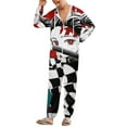 thumbnail image 2 of Demon Slayer Unisex Onesie Pajamas Zipper Jumpsuit Hooded One Piece Sleepwear for Family Mens Womens, 2 of 8