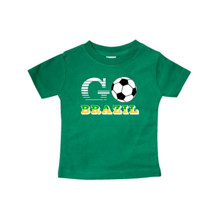 

Inktastic Go Brazil- Soccer Football Gift Baby Boy or Baby Girl T-Shirt