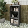 thumbnail image 3 of Palace Imports 100% Solid Wood 16.5" Bathroom Cabinet with Adjustable Shelves, Gray, 3 of 5
