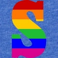 thumbnail image 2 of CafePress - Rainbow Letter S - Cute Infant Baby Football Bodysuit, 2 of 3