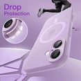 thumbnail image 4 of JETech Matte Case for iPhone 17 6.3-Inch, Compatible with MagSafe, Camera Lens Full Protection, Shockproof Translucent Frosted Phone Cover (Purple), 4 of 6