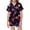p-312Black845, variant on CAIVO Kids Girls Halloween Ghost Printed Imitation Silk 2 Piece Pajama Sets Lapel Short Sleeve Button Down Shirt With Shorts Nightwear