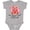 AC-Heather Grey, variant on Inktastic My Great Aunt Loves Me Bear and Hearts Boys or Girls Baby Bodysuit