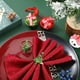 thumbnail image 2 of Juego de 12 anillos para servilletas de árbol de Navidad, juego de hebillas para servilletas de Navidad, diamantes de imitación, aleación de metal, hebilla para servilletas para Navidad, boda, Acción JAMW Sencillez, 2 of 5