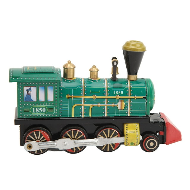Juguete De Tren De Cuerda, Juguete De Locomotora Mecánica, Hojalata Compacta, Lindo Vintage Para Niños