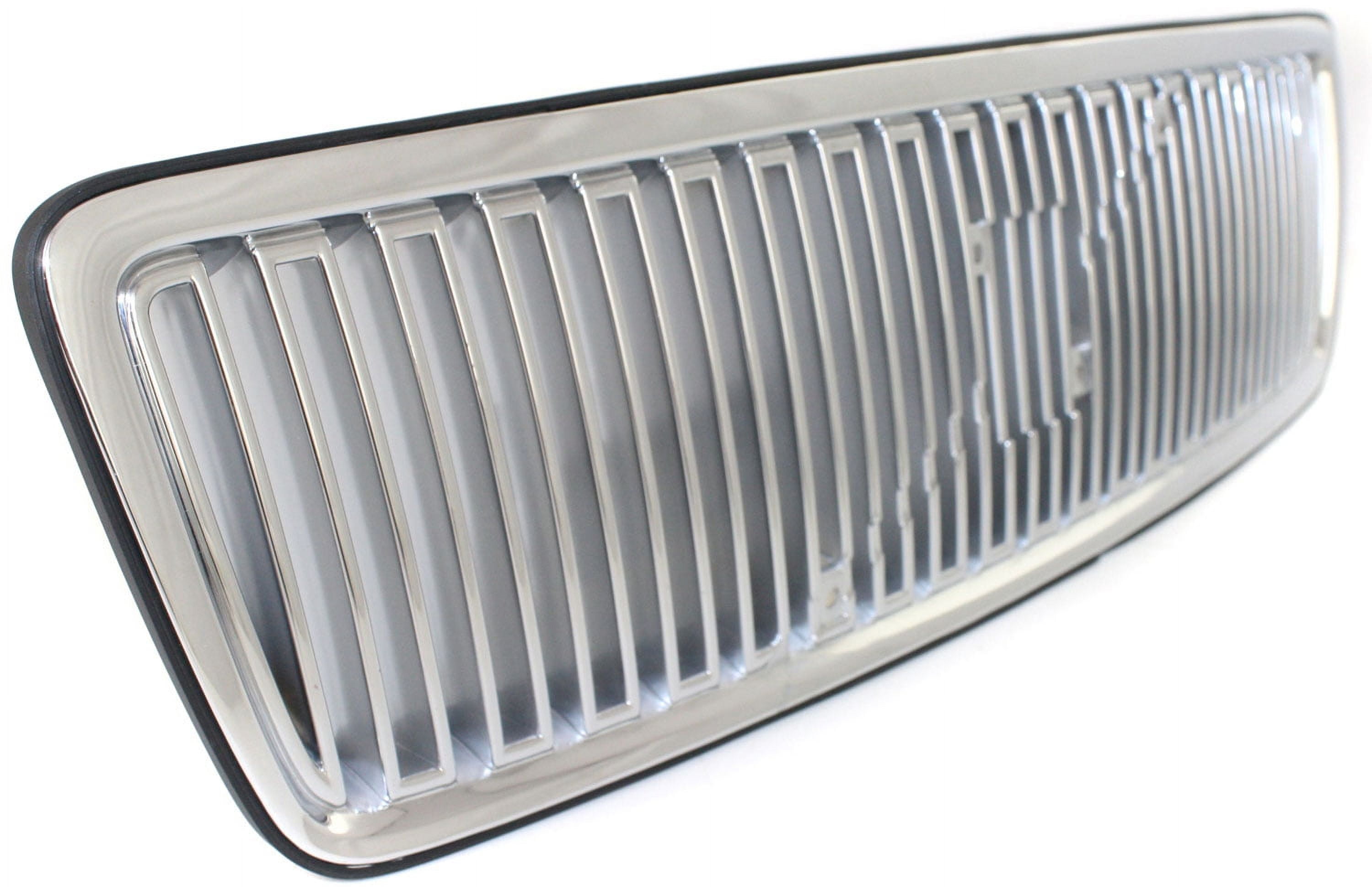 Grille Assembly Compatible With 1998 Volvo V70 C70 Chrome Shell with Painted Silver Insert