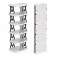 thumbnail image 2 of 6-Tier Foldable Shoe Rack - Space-Saving Vertical Organizer for Small Spaces, Entryway, Hallway, Bedroom, 2 of 8