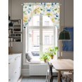 thumbnail image 4 of Spring Leaves Swag Valances for Windows, Small Curtains Drapes, Colorful Botanical Eucalyptus Vines Plants Kitchen Window Curtains Over Sink Window Treatment Valance for Bedroom/Bathroom 56"x36", 4 of 5