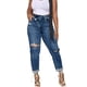 thumbnail image 1 of Gibobby Jeans pantalones de mujer Mujer 2023 Moda Casual Sexy Personalidad Ripped Stretch Botones Jeans Pantalón ajustado(Azul,CH), 1 of 5