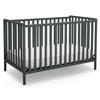 Delta Children Heartland 4-in-1 Convertible Crib, Charcoal Gray