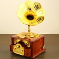 thumbnail image 3 of Yasu Mini Simulation Retro Phonograph Miniature Furniture Model Toy Home Desk Decor, 3 of 7