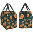 thumbnail image 6 of Sunyuer Tropical Flowers Pattern Insulated Lunch Bag for Kids Women, Cooler Tote Reusable Lunch Box Container for School Work Office Travel Picnic, 6 of 6