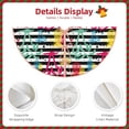 thumbnail image 3 of Rateoe Trendy Colorful Pineapples Pattern Christmas Tree Skirt with Ties, Christmas Tree Decorations, Farmhouse Christmas Decor Xmas Holiday Decorations-36", 3 of 6