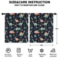 thumbnail image 2 of Blackout Kids Curtains,Dark Blue Dinosaurs Space Pattern Childrens Insulated Curtains Set Of 2,Bedroom Essentials,Toddler Room Decor 52"x63", 2 of 5