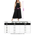 thumbnail image 5 of Women's Plus Size Loose Sleeveless Jumpsuits Adjustable Spaghetti Strap Stretchy Long Pant, 5 of 5