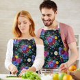 thumbnail image 3 of Pioneer Flower Floral Print Pattern Apron for Women and Men, Cotton Linen Waterproof with Pockets, Adjustable, 33x27 Inch for Kitchen, Gardening, BBQ, Salon, 3 of 6