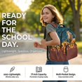 thumbnail image 6 of Xoenoiee Horse Butterfly Sunflower Pattern Kids School Backpack Bookbag Casual Travel Daypack School Backpack for Teens Girls Middle School Laptop Backpack with Zippe Pocket and Adjustable Straps, 6 of 7