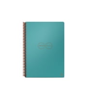 Rocketbook Core Smart Reusable Spiral Notebook, Teal, Executive Size Eco-friendly Notebook (6 x 8.8)- 36 Lined Pages, Includes 1 Pen and Microfiber Cloth