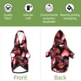 thumbnail image 4 of Yiaed Ladybugs and Red Hearts Print Dog Hoodie Security Pet Dog Costume Pets Dog Hoodie Sweatshirt with Pocket for Small Dogs-X-Small, 4 of 5