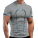 thumbnail image 2 of Camiseta deportiva para hombre, camiseta de entrenamiento transpirable, manga corta con estampado bonito para gimnasio, 2 of 5